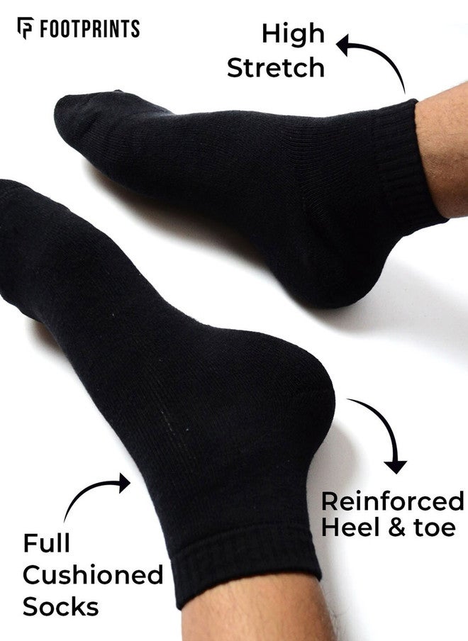 FOOTPRINTS FOOTPRINT 5 Pairs Unisex Anti Odour Organic Cotton Ankle-Length Terry Sports Bamboo Socks - Image 3